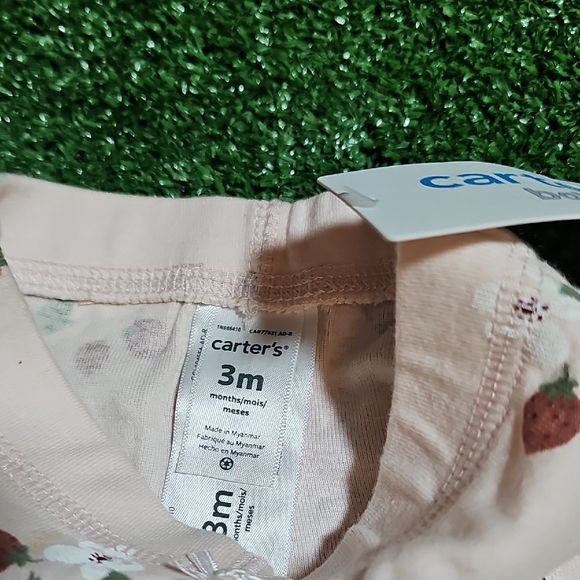 Carter's Pink Floral Leggings - Picture 3 of 4